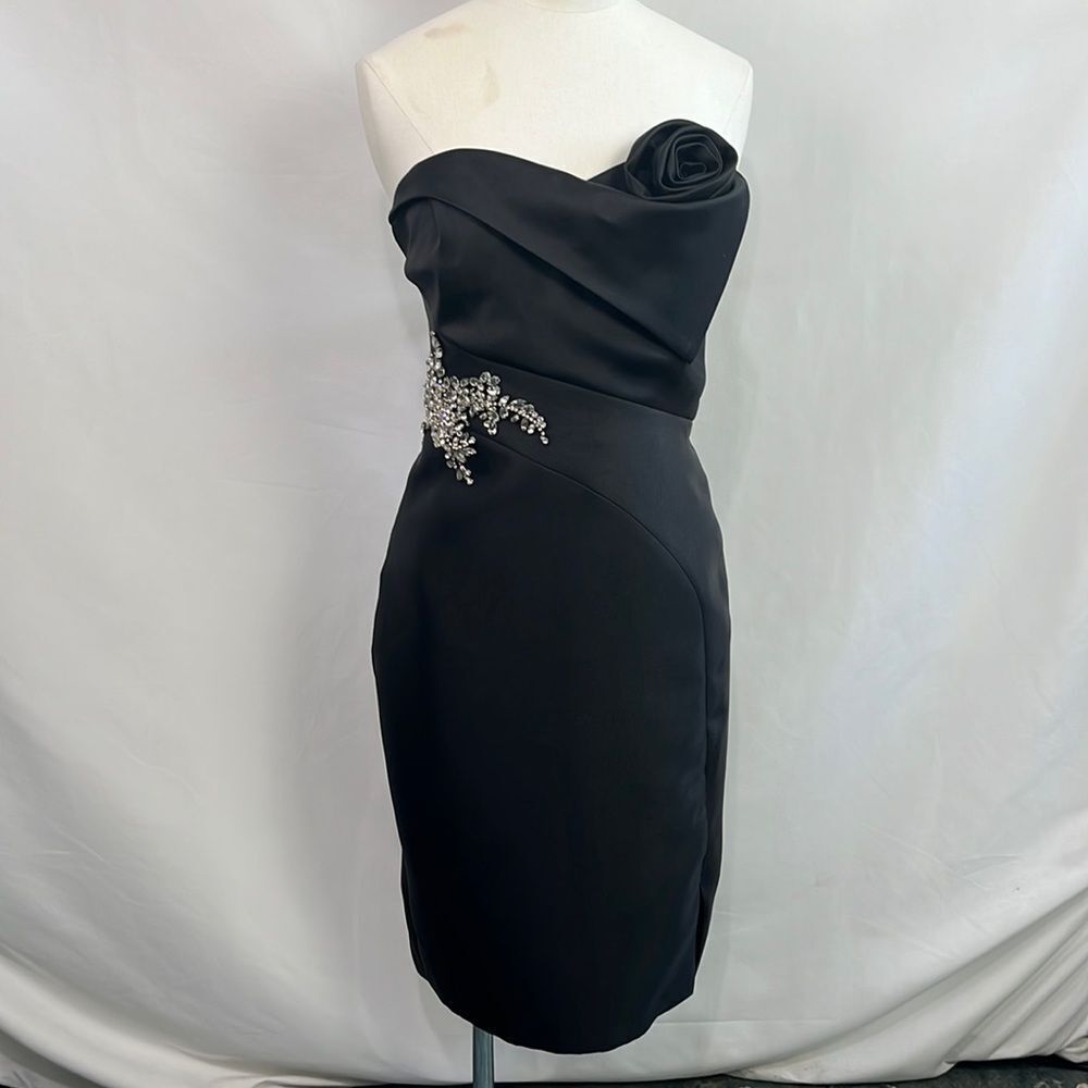 Eleni Elias Black Strapless Dress